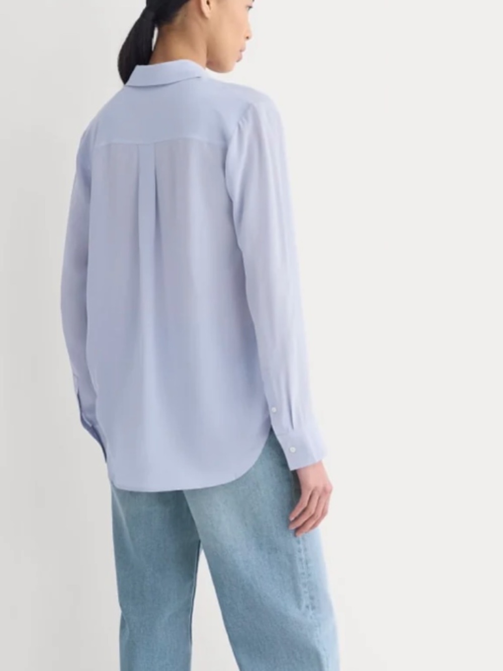 Everlane THE MUST-HAVE SHIRT IN WASHABLE SILK – Size 0